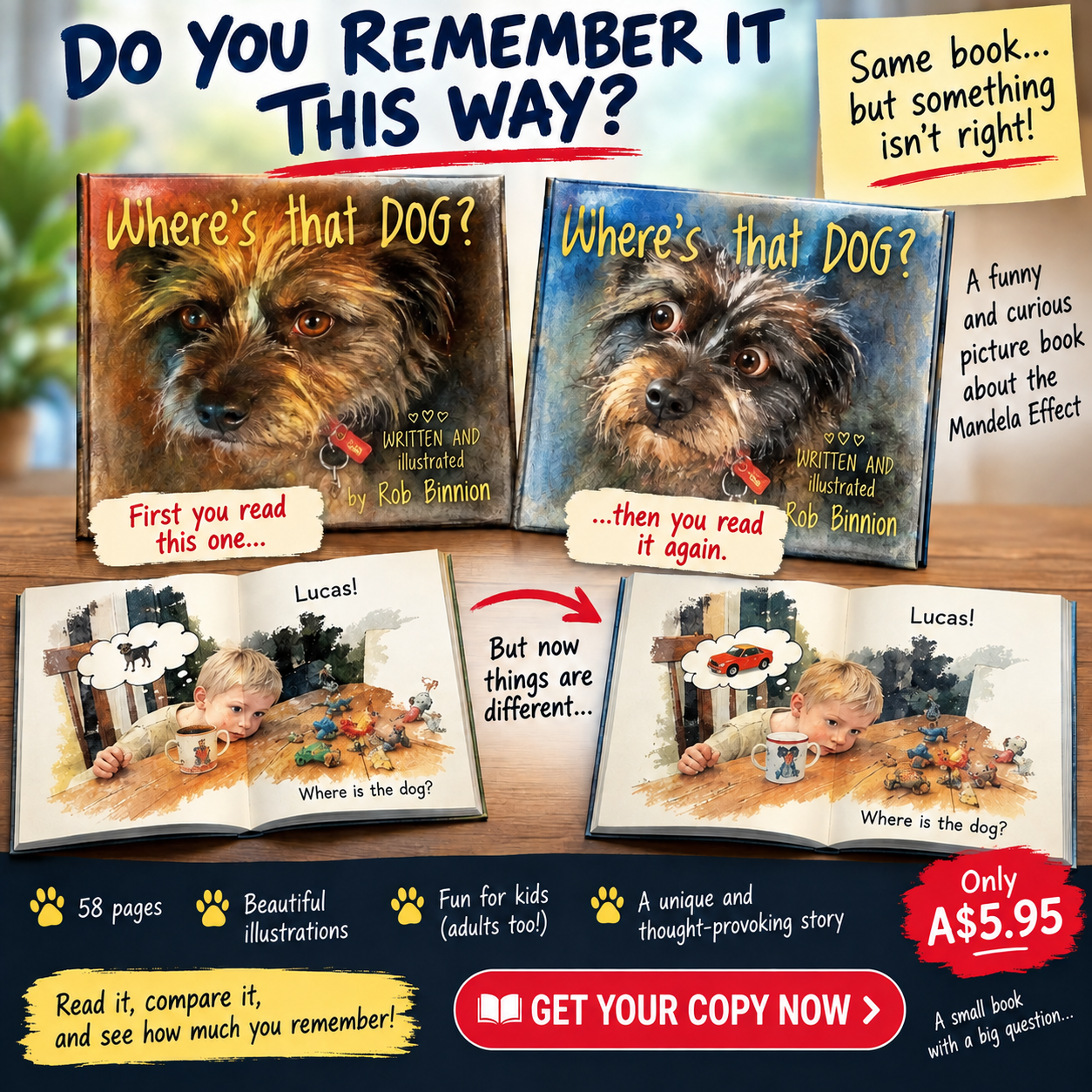 Where's That Dog? — Mandela Effect picture book